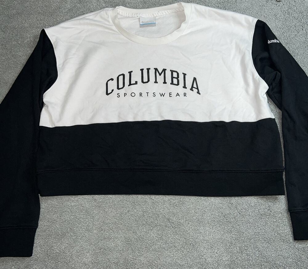 Columbia Women’s L Trex French Terry Crewneck Pullover Cropped Sweatshirt